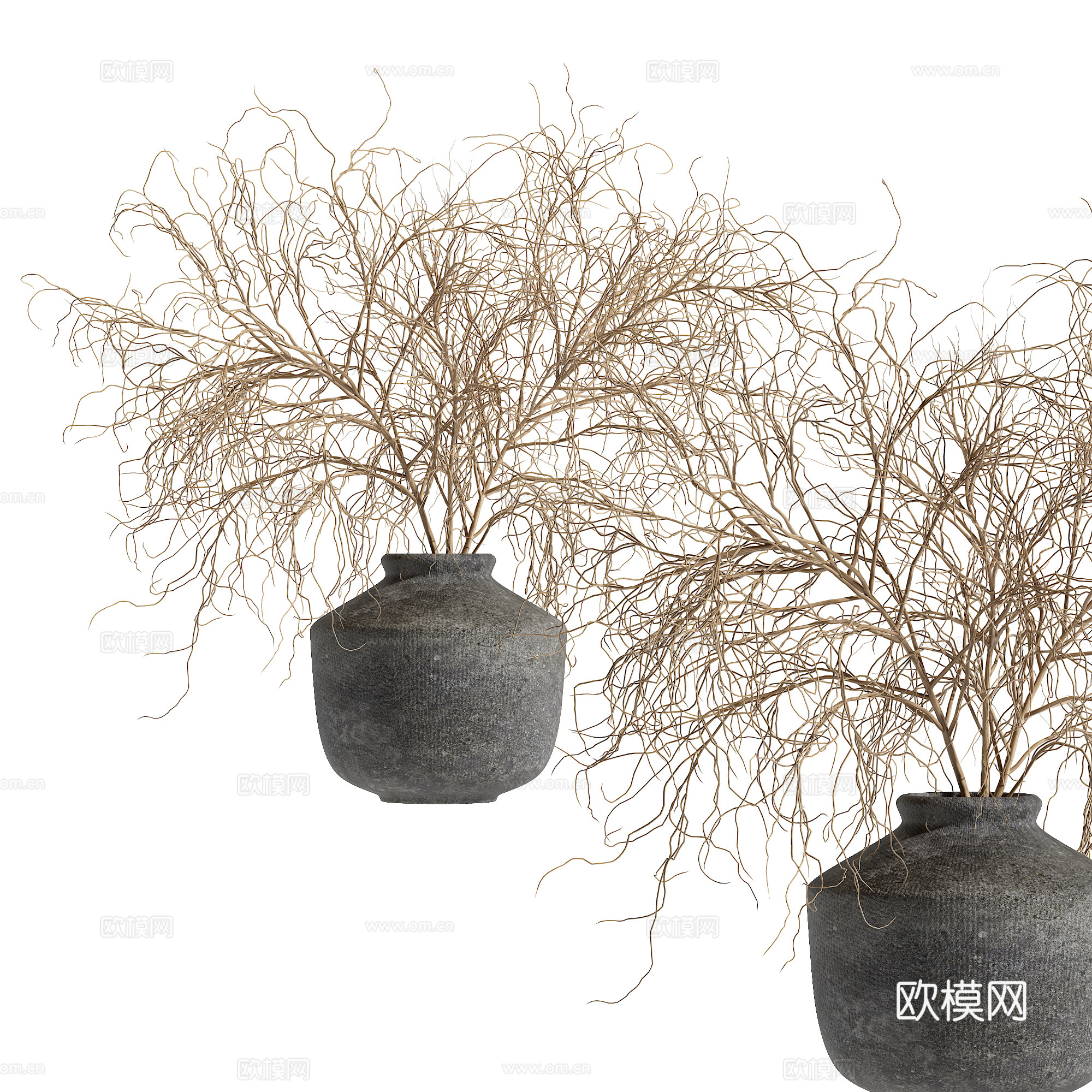 侘寂风摆件su模型