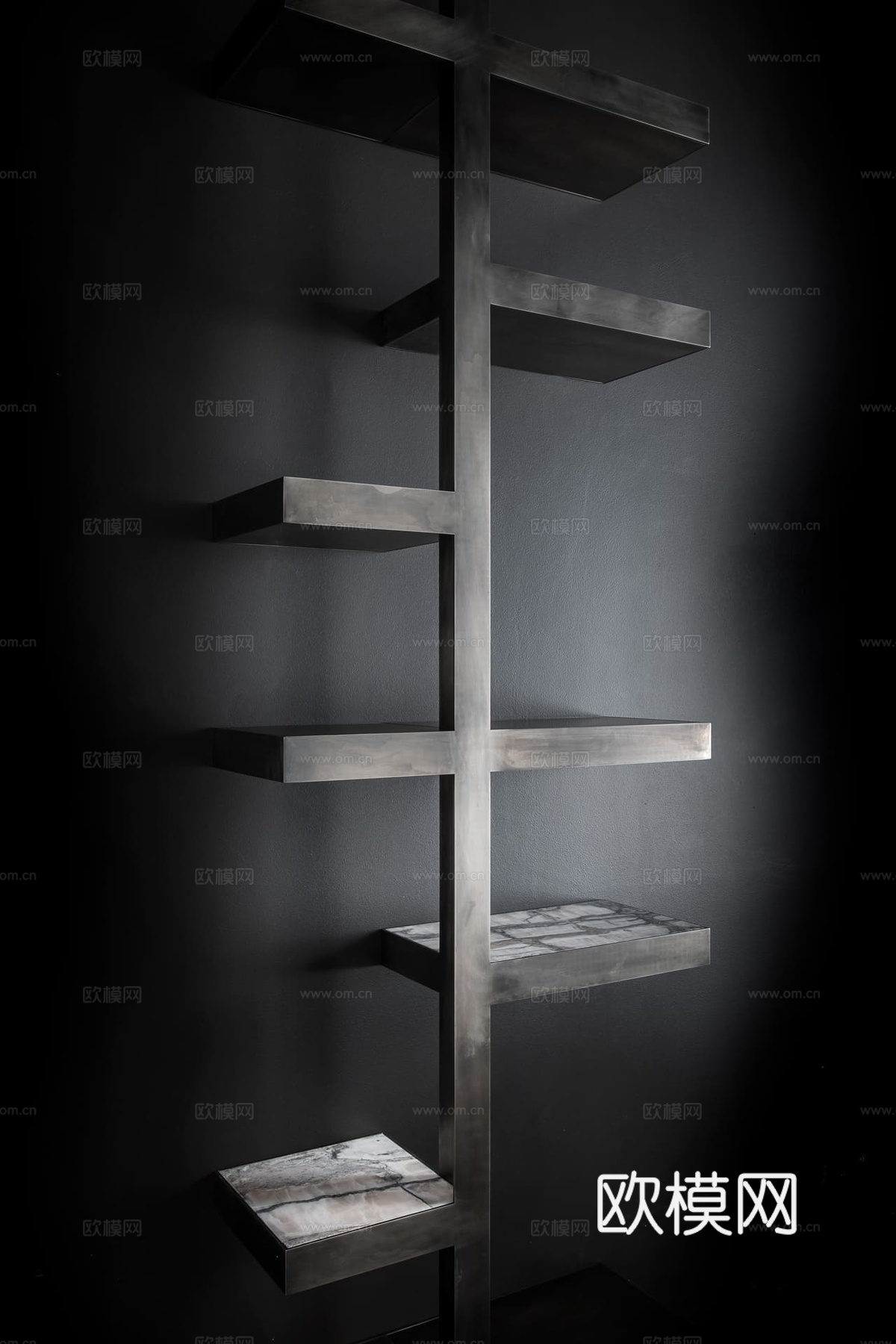 HENGE 壁挂书架3d模型下载（渲染图2）