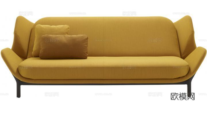 ligne roset 双人沙发3d模型下载（渲染图2）