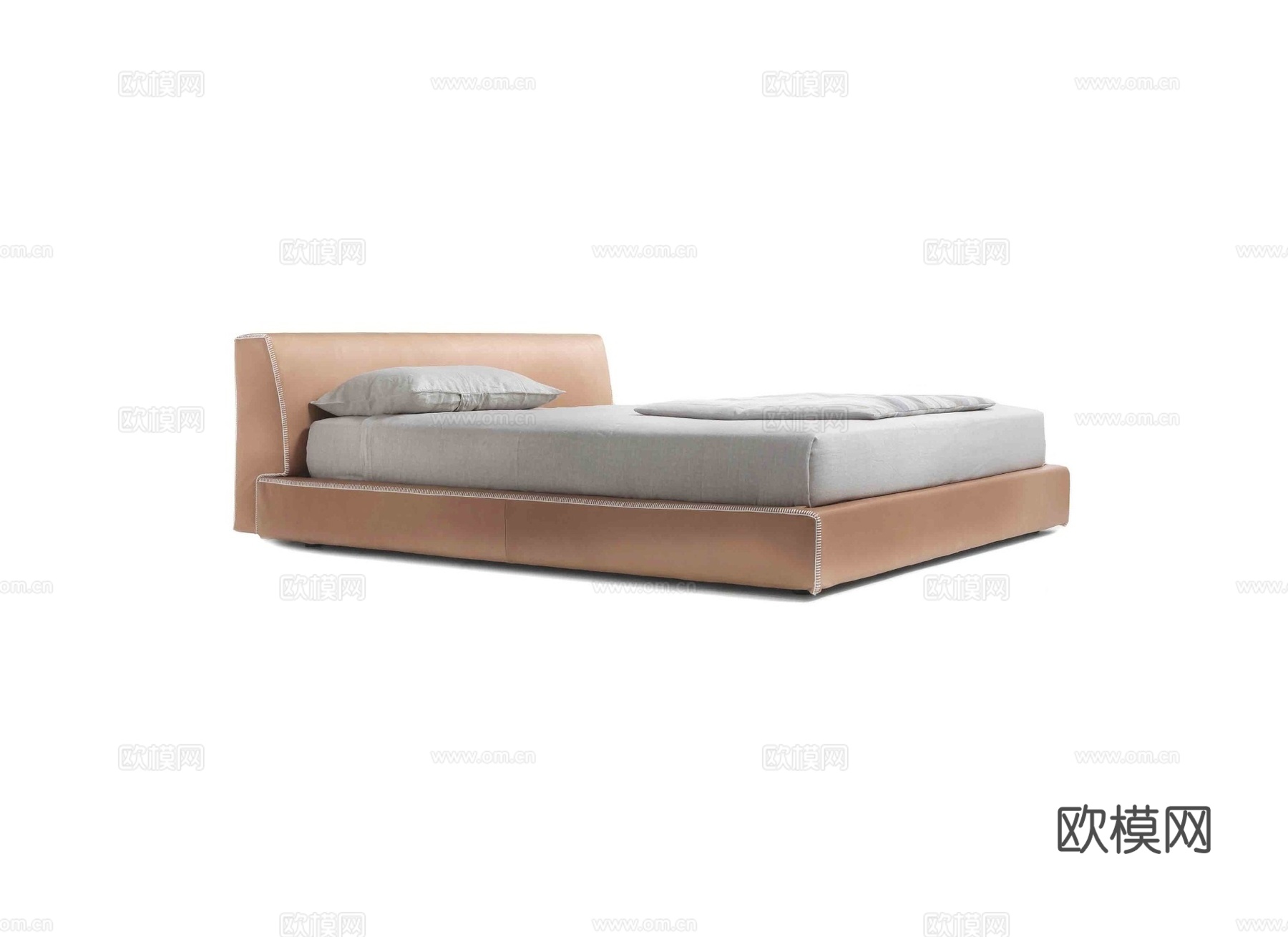 LEIIIA 双人床3d模型下载