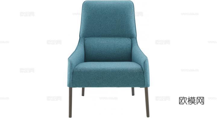 ligne roset 现代休闲椅3d模型下载（渲染图2）
