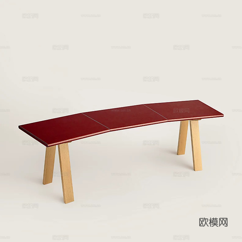 HERMES 床尾凳3d模型下载（渲染图3）