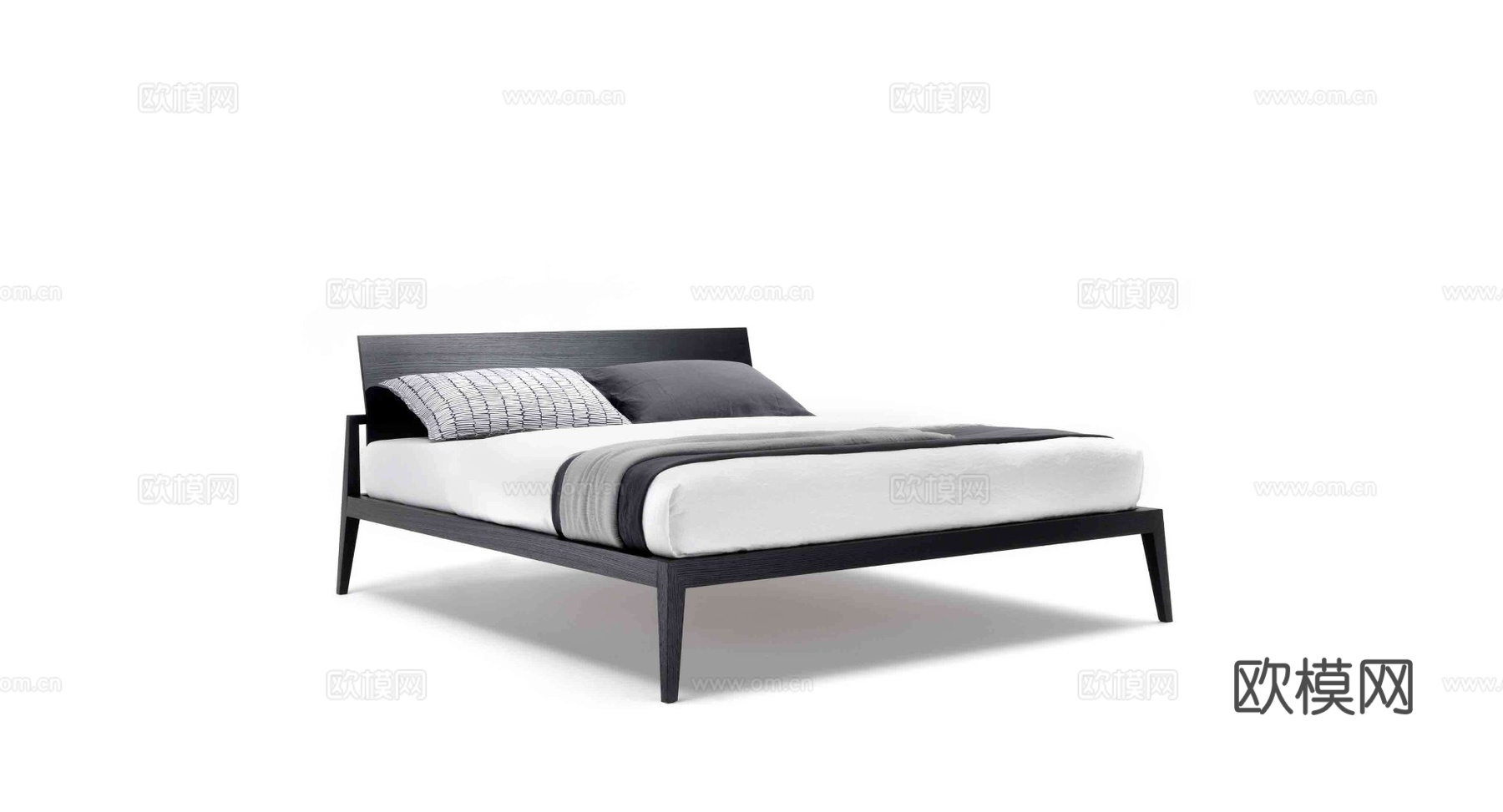 LEIIIA 双人床3d模型下载