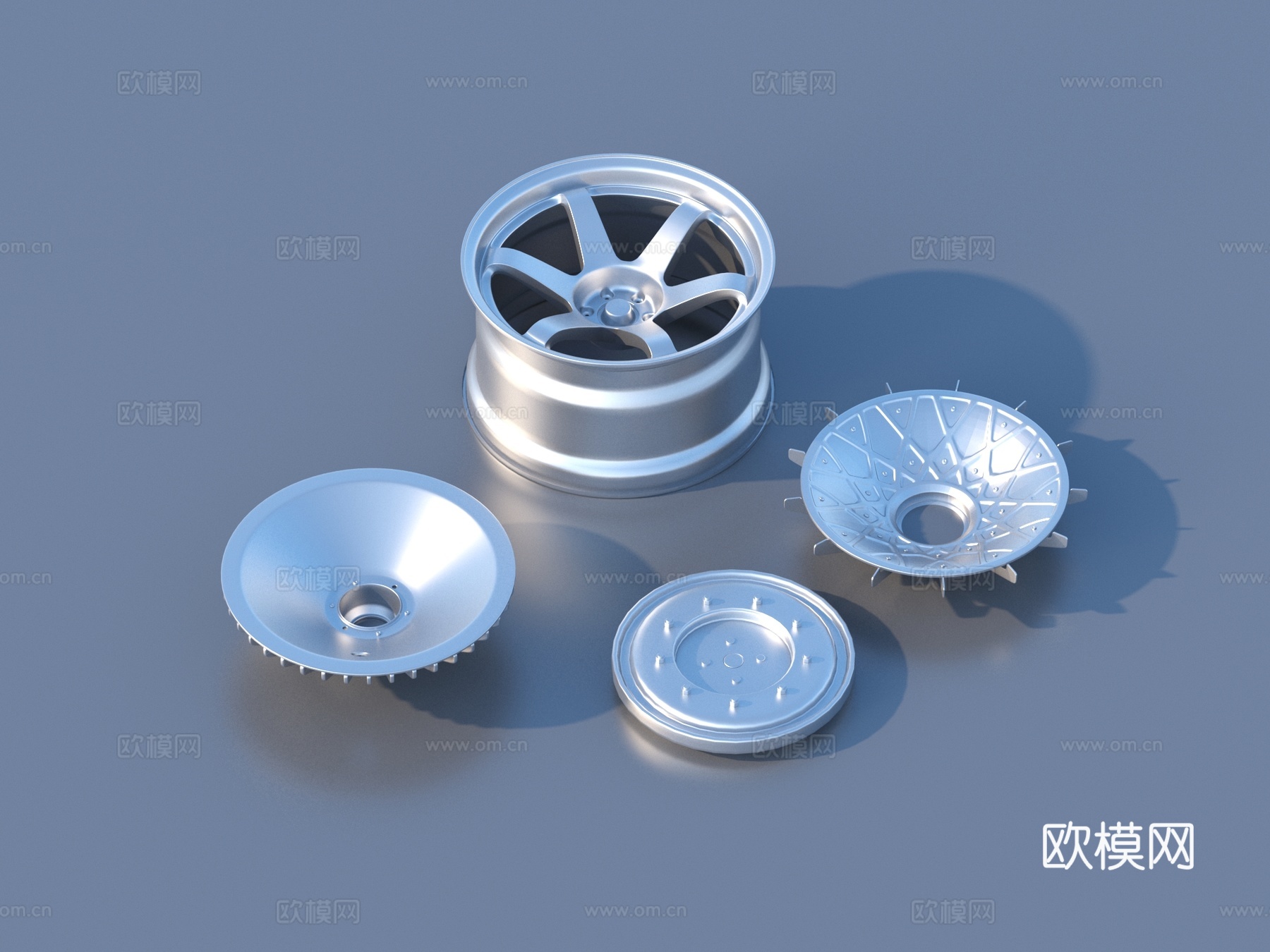 轮毂 轮子 车轮 轮胎 汽车轮3d模型