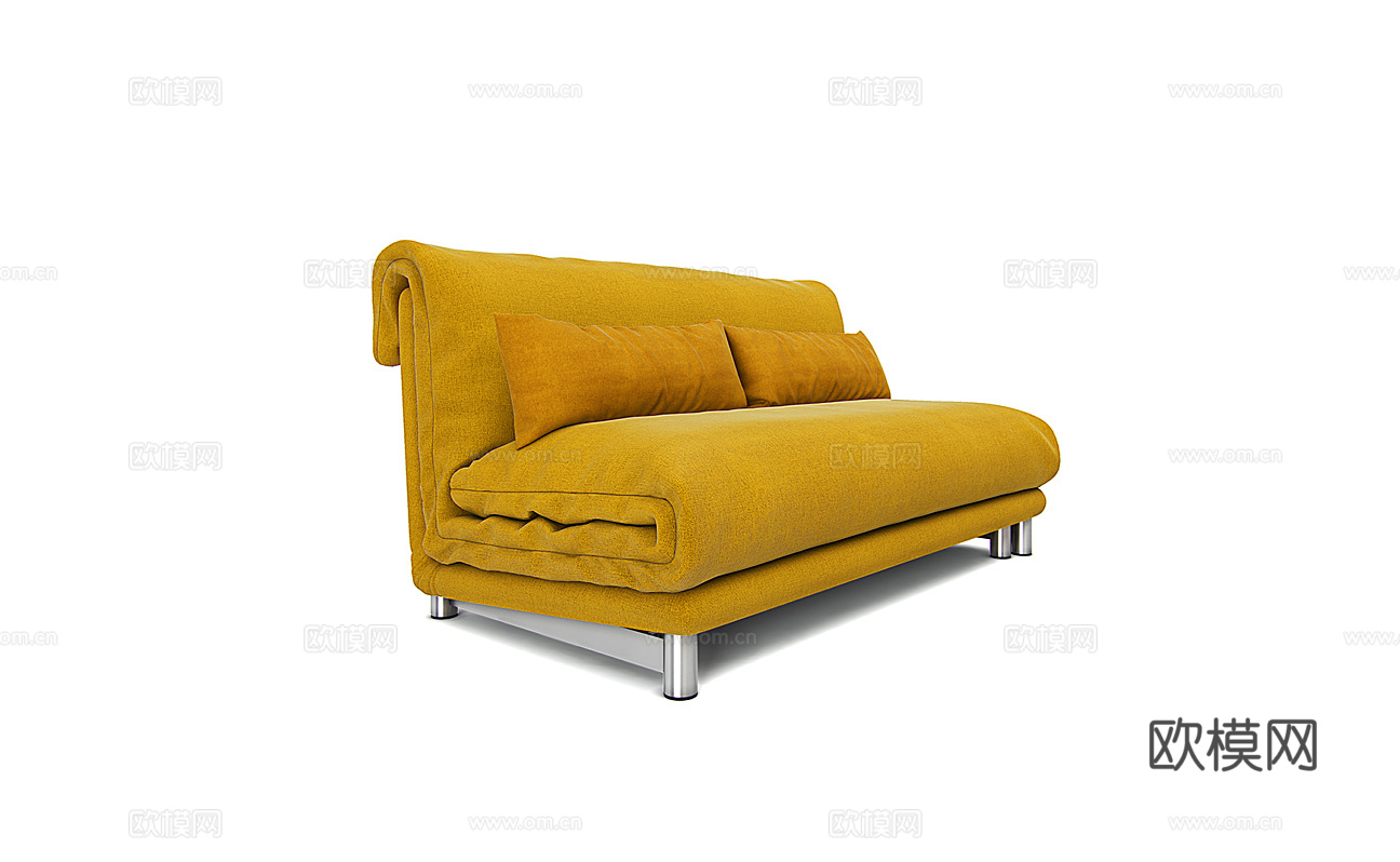ligne roset 双人沙发3d模型下载（渲染图1）