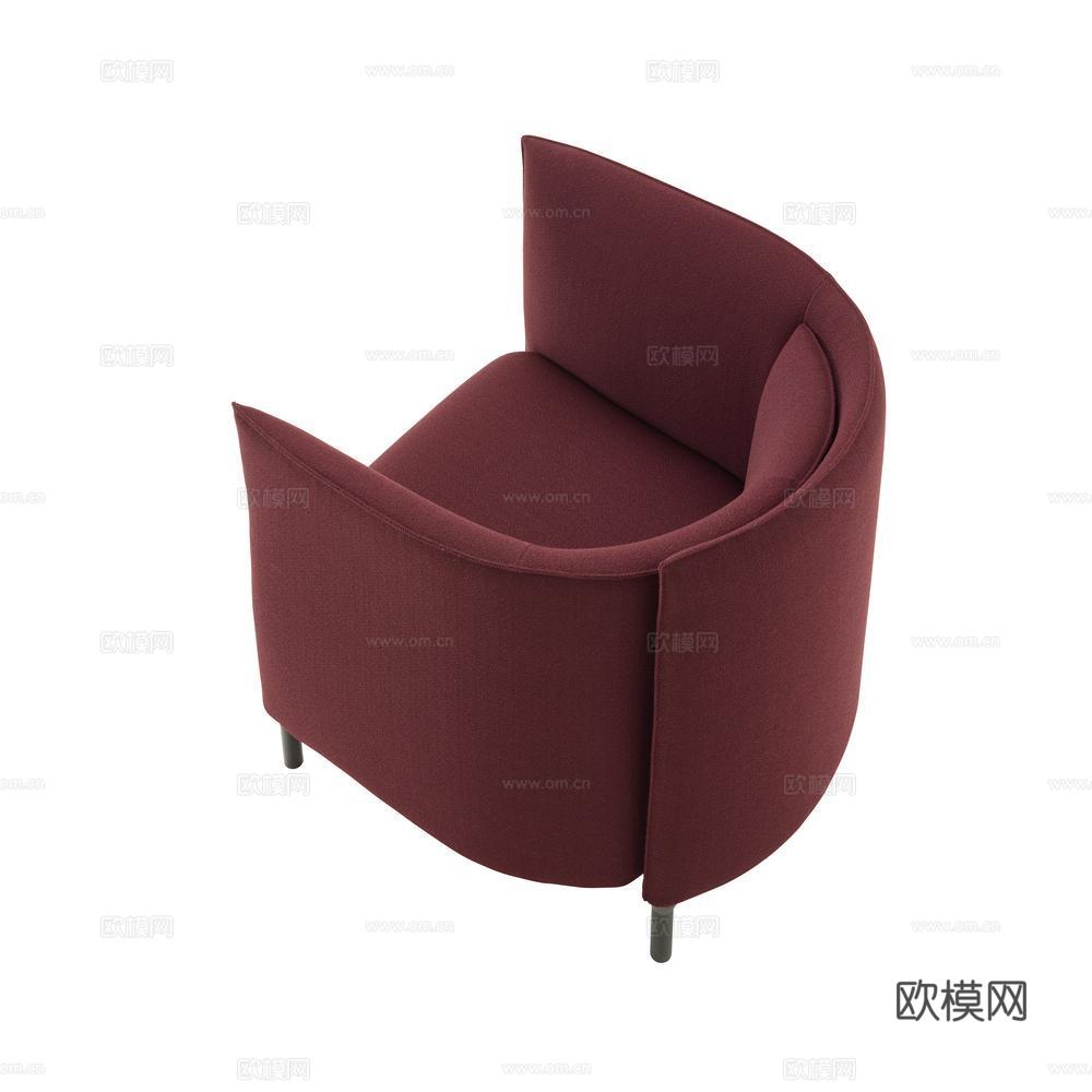 ligne roset 单人沙发3d模型下载（渲染图2）