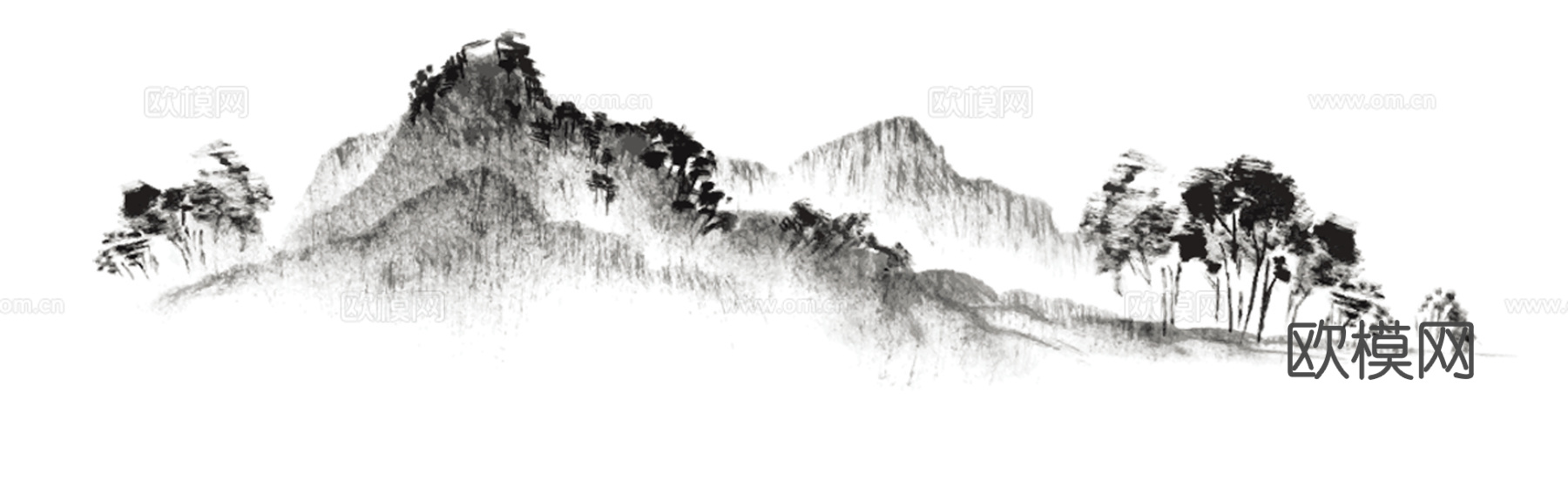 中式山水装饰画
