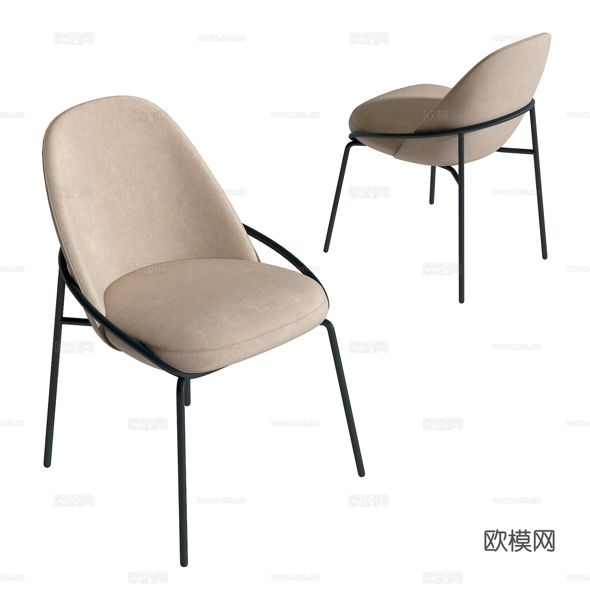 现代单椅su模型