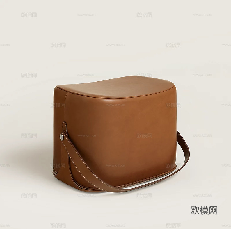 HERMES 沙发凳 马鞍凳3d模型下载（渲染图3）