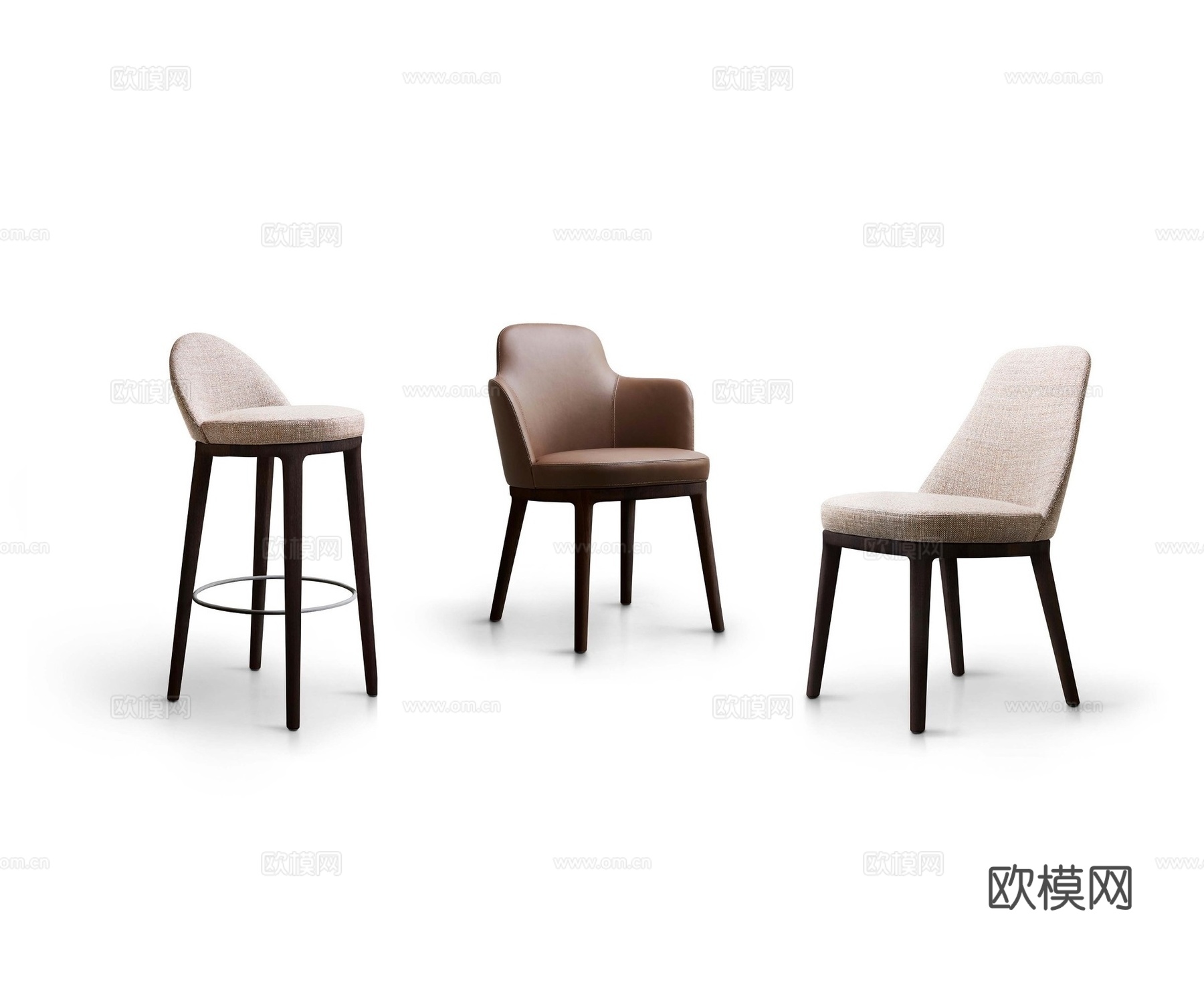 LEIIIA 餐椅 吧椅3d模型下载（渲染图1）