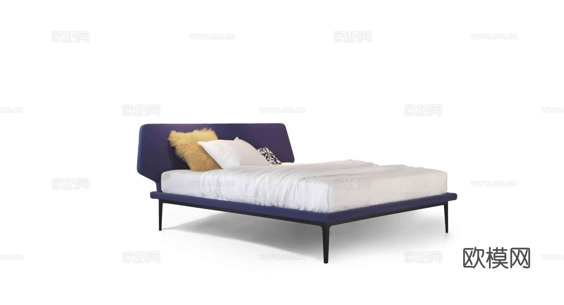 LEIIIA 双人床3d模型下载