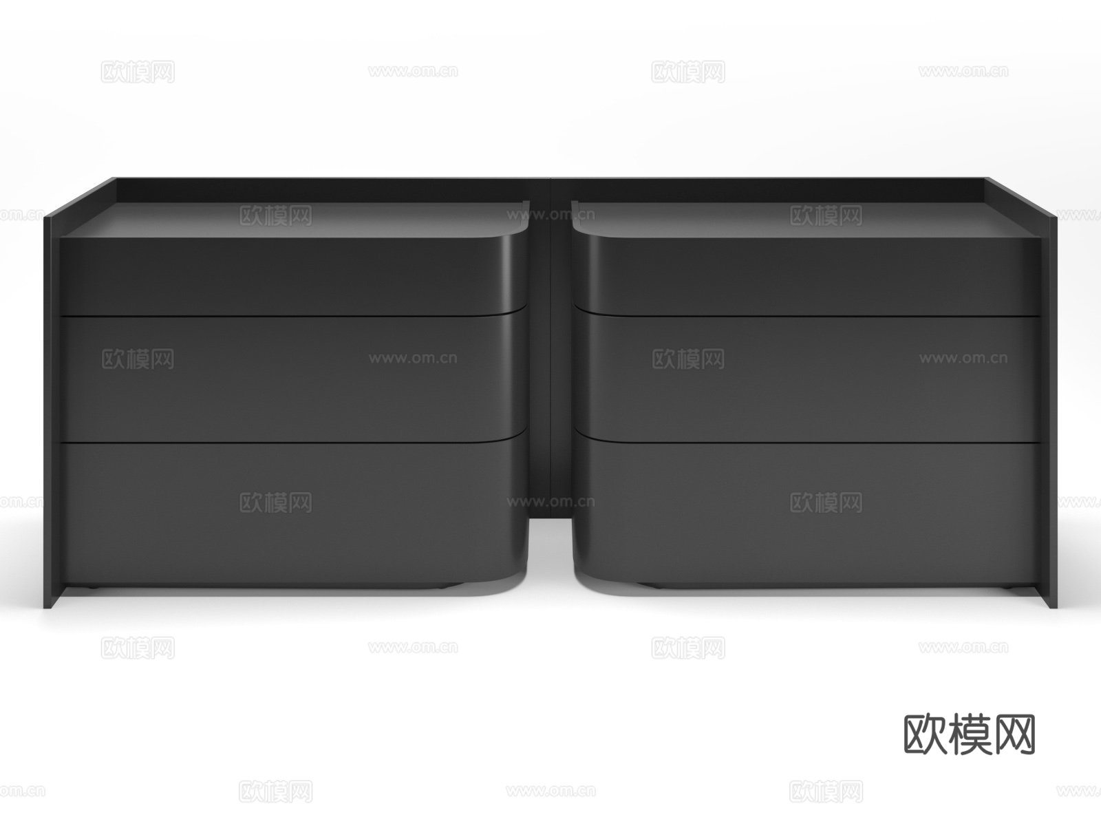 新古典矮柜232563d模型下载（渲染图2）