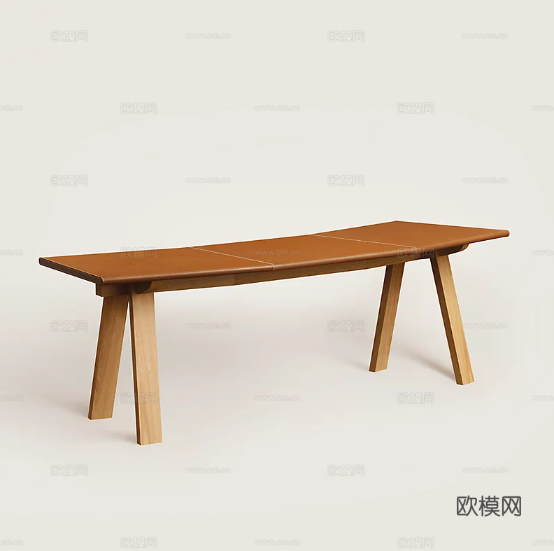 HERMES 床尾凳3d模型下载（渲染图1）