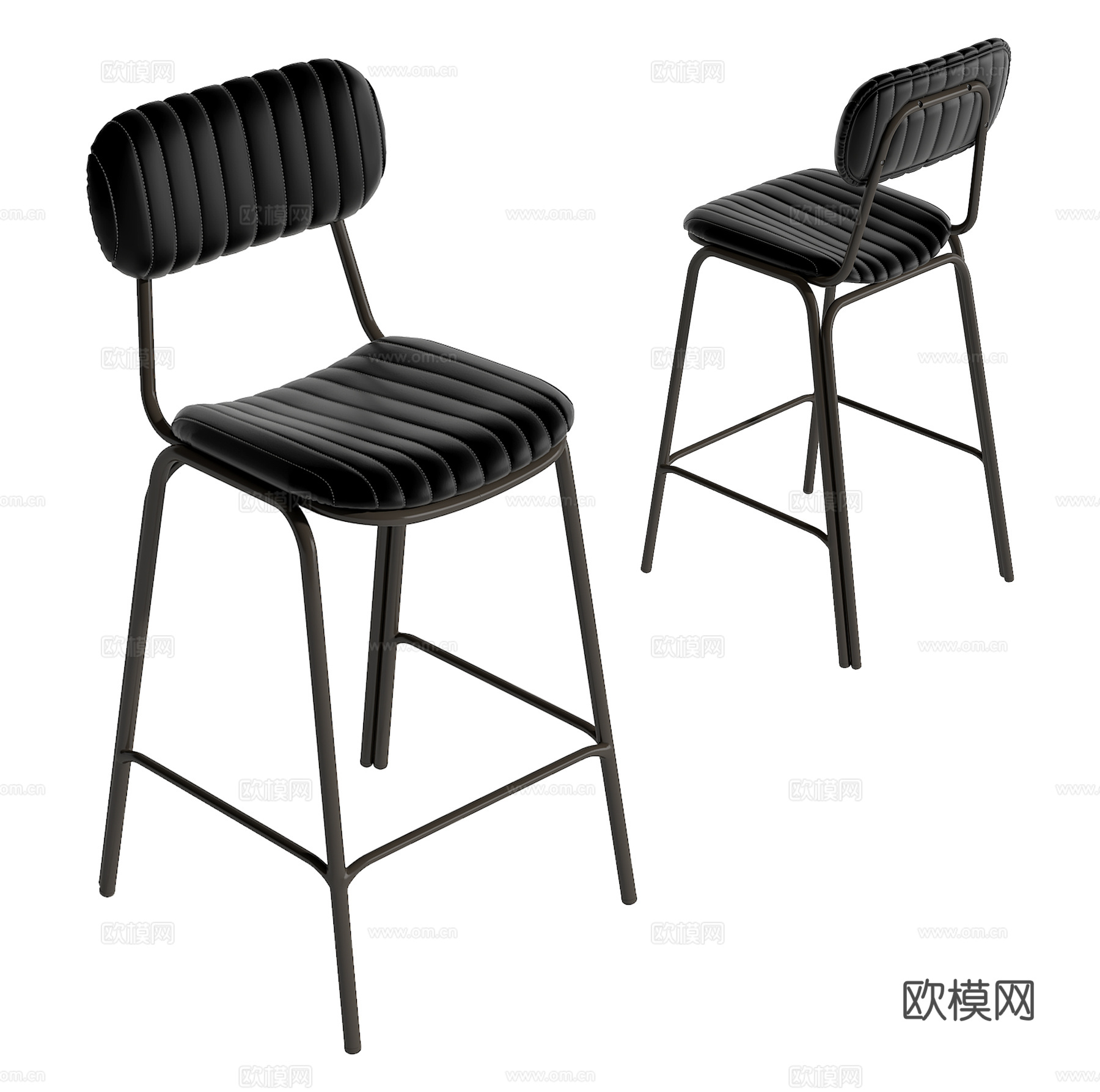 现代吧椅su模型