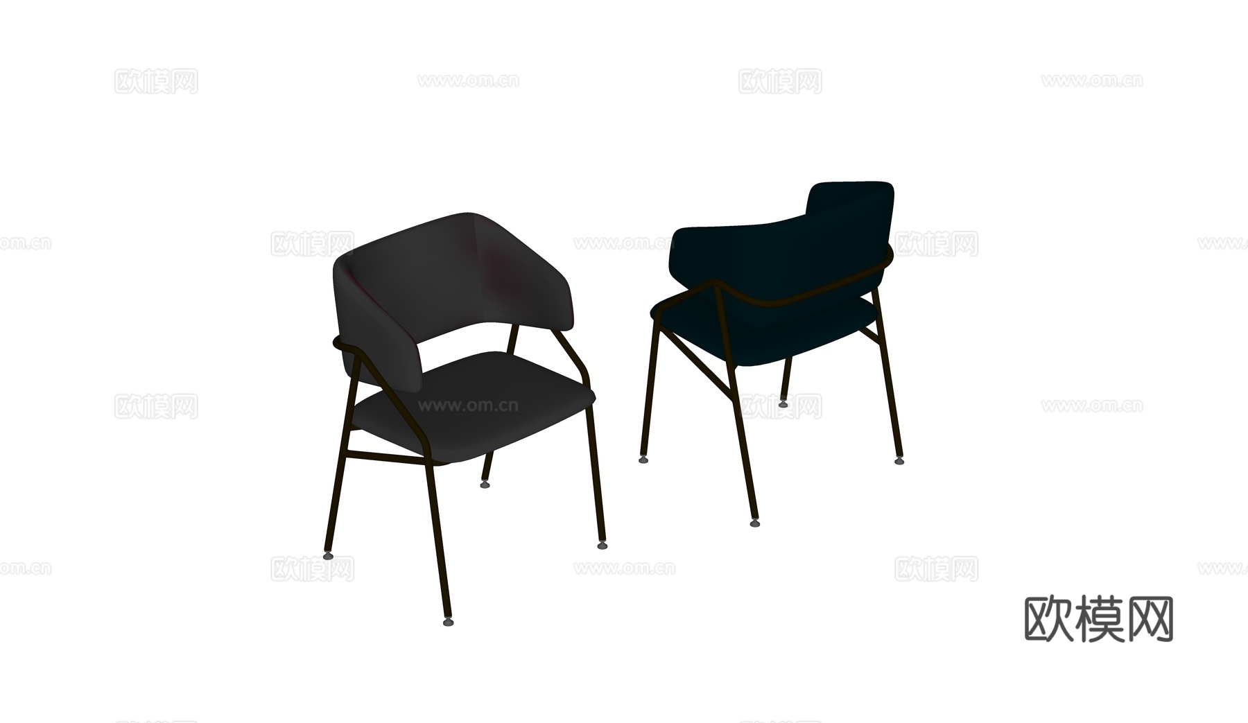 现代餐椅su模型