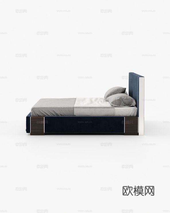 LASKASAS 双人床3d模型下载（渲染图2）