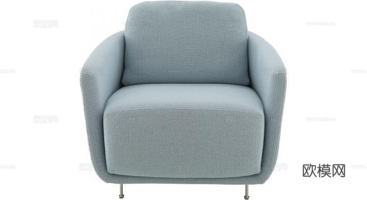 ligne roset 单人沙发3d模型下载（渲染图3）