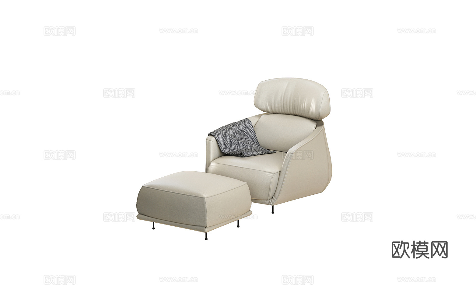 ligne roset 单人沙发3d模型下载（渲染图5）