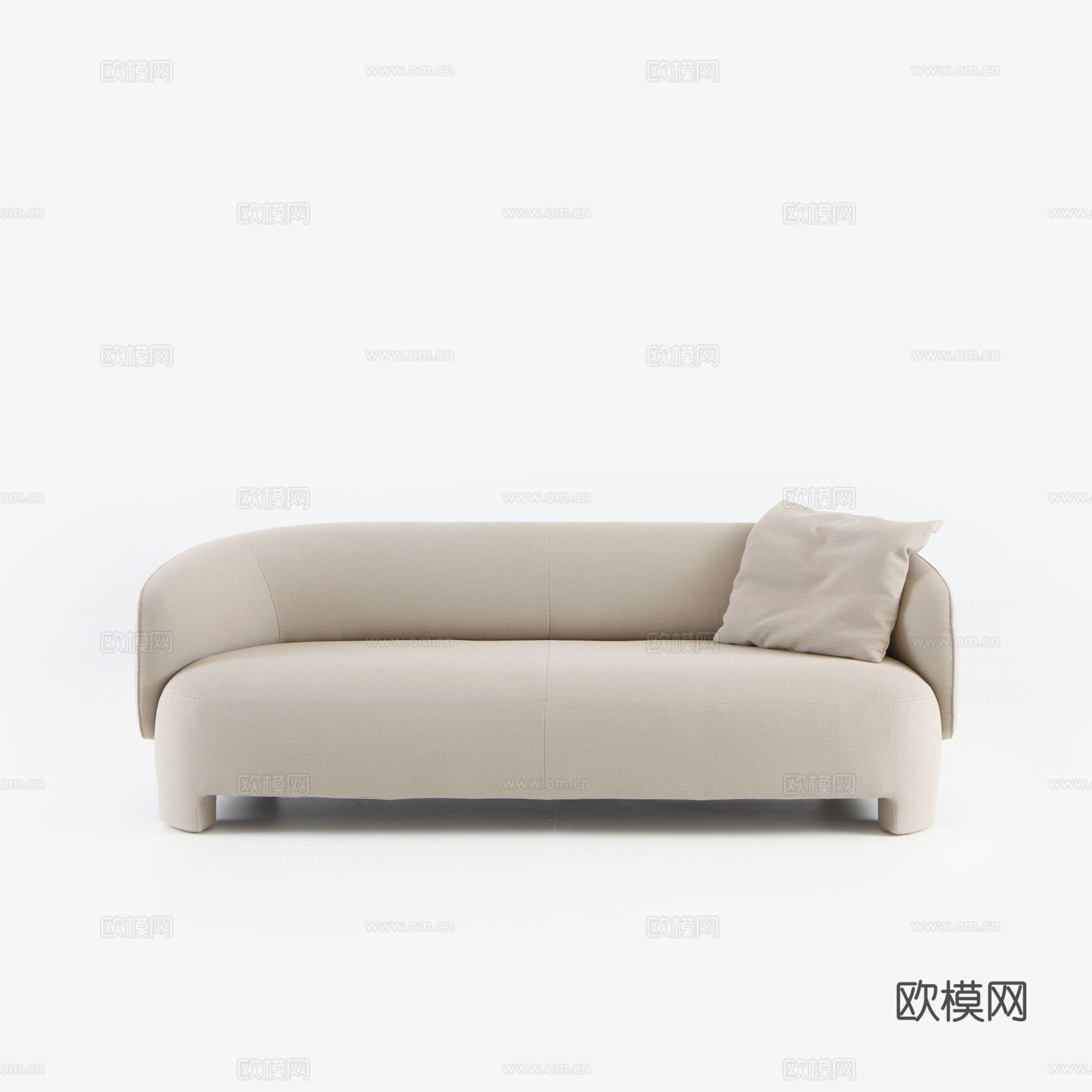 ligne roset 双人沙发3d模型下载（渲染图1）