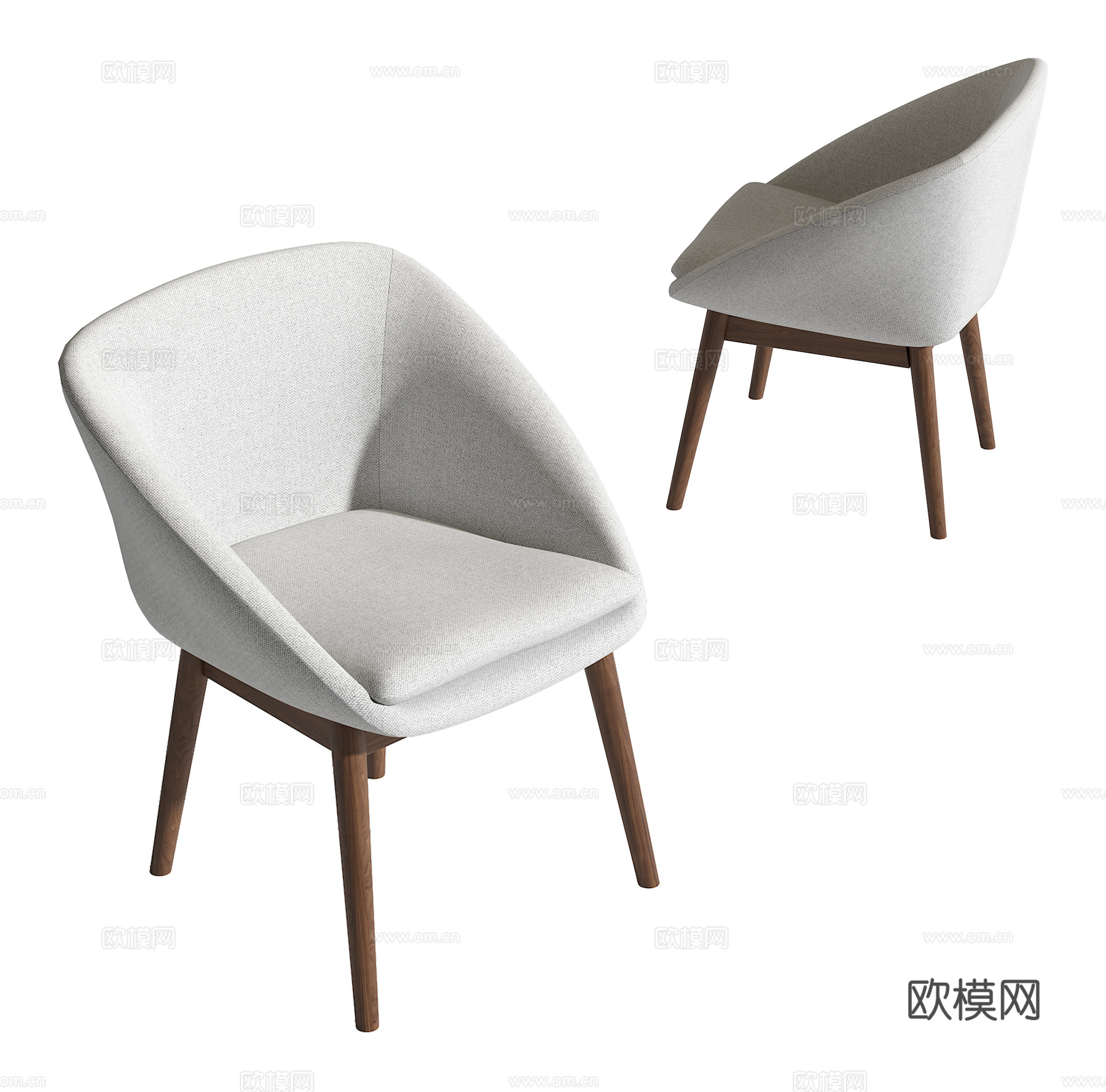 现代单椅3d模型下载