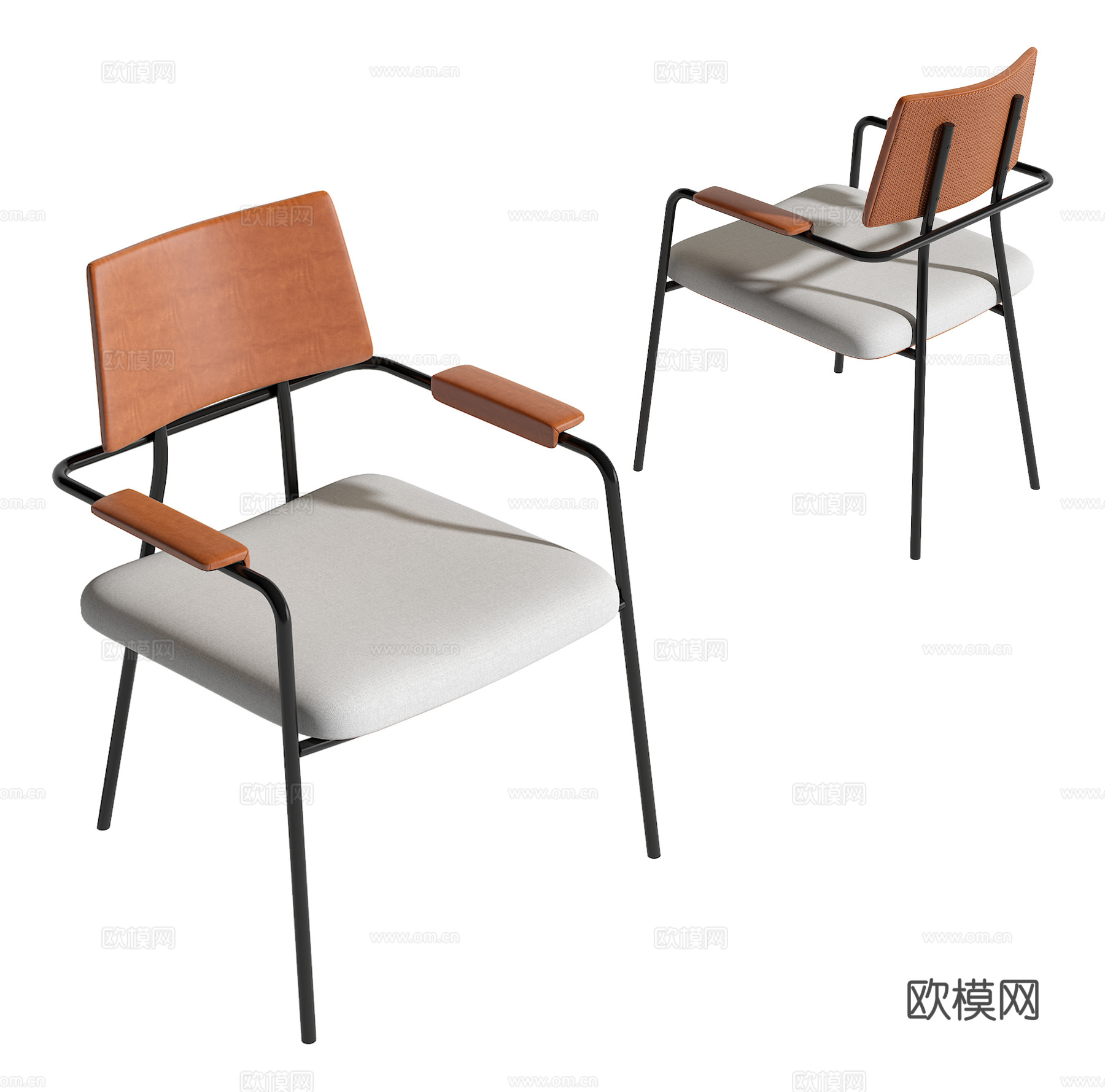 现代单椅su模型