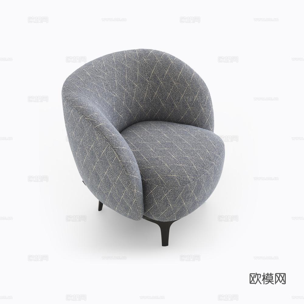 ligne roset 单人沙发3d模型下载（渲染图2）