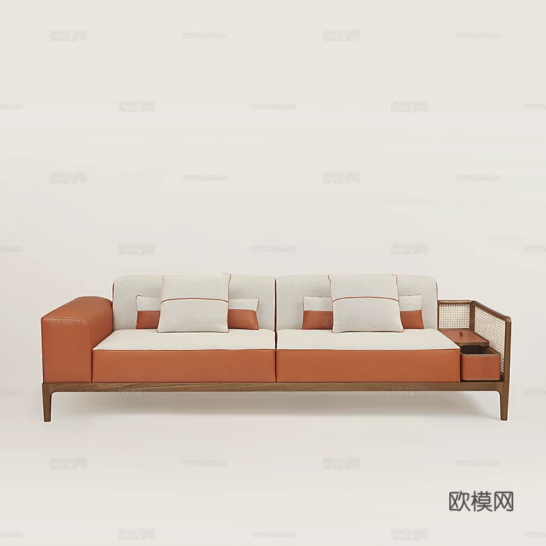HERMES 双人沙发3d模型下载（渲染图5）