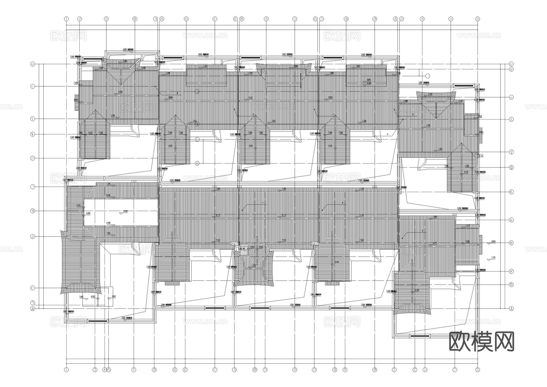 苏州民宿建筑施工图cad施工图