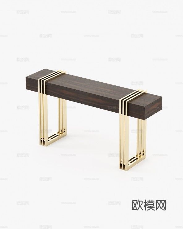 LASKASAS 轻奢端景台3d模型下载（渲染图2）