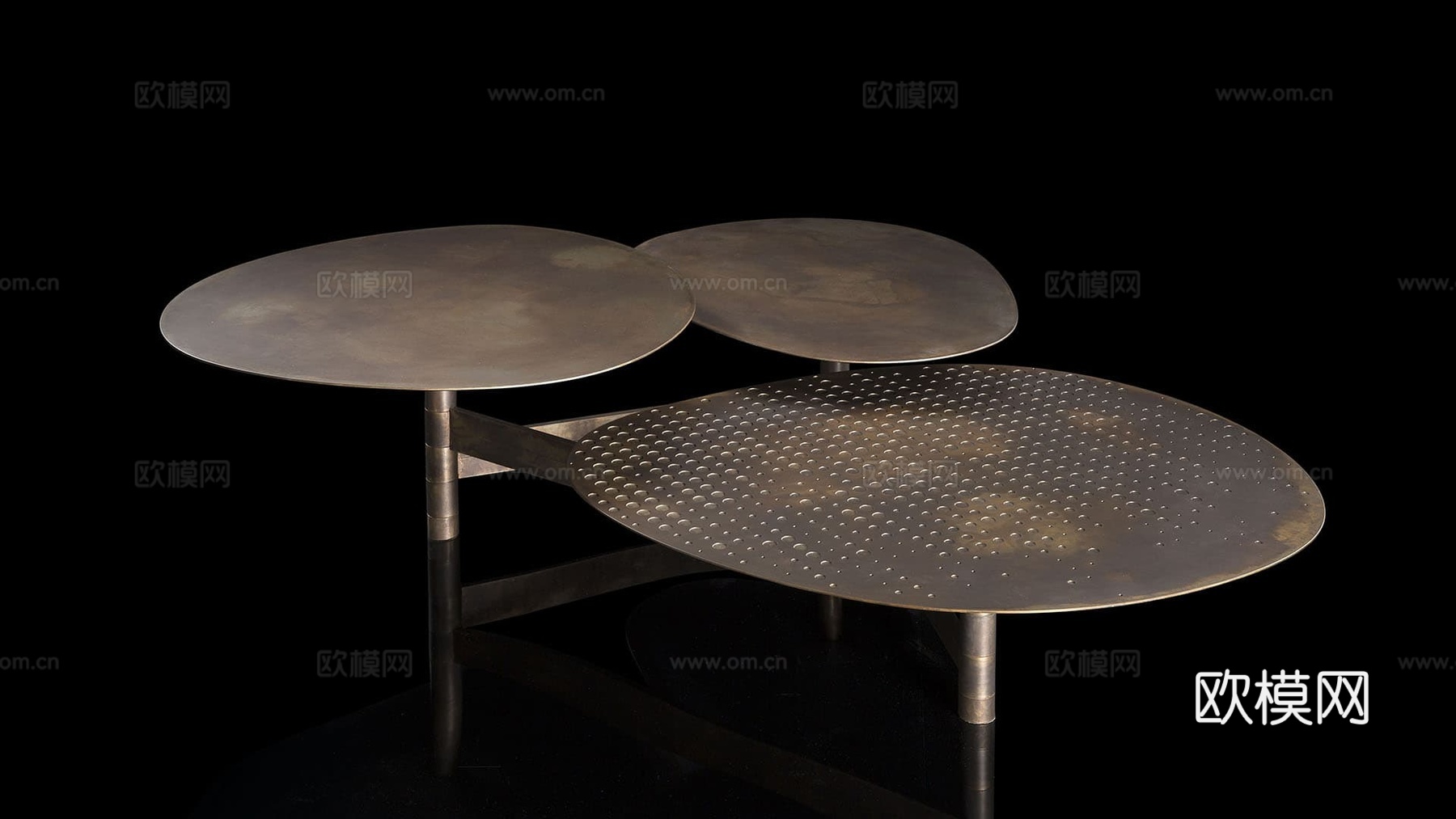 HENGE 轻奢组合茶几3d模型下载（渲染图3）