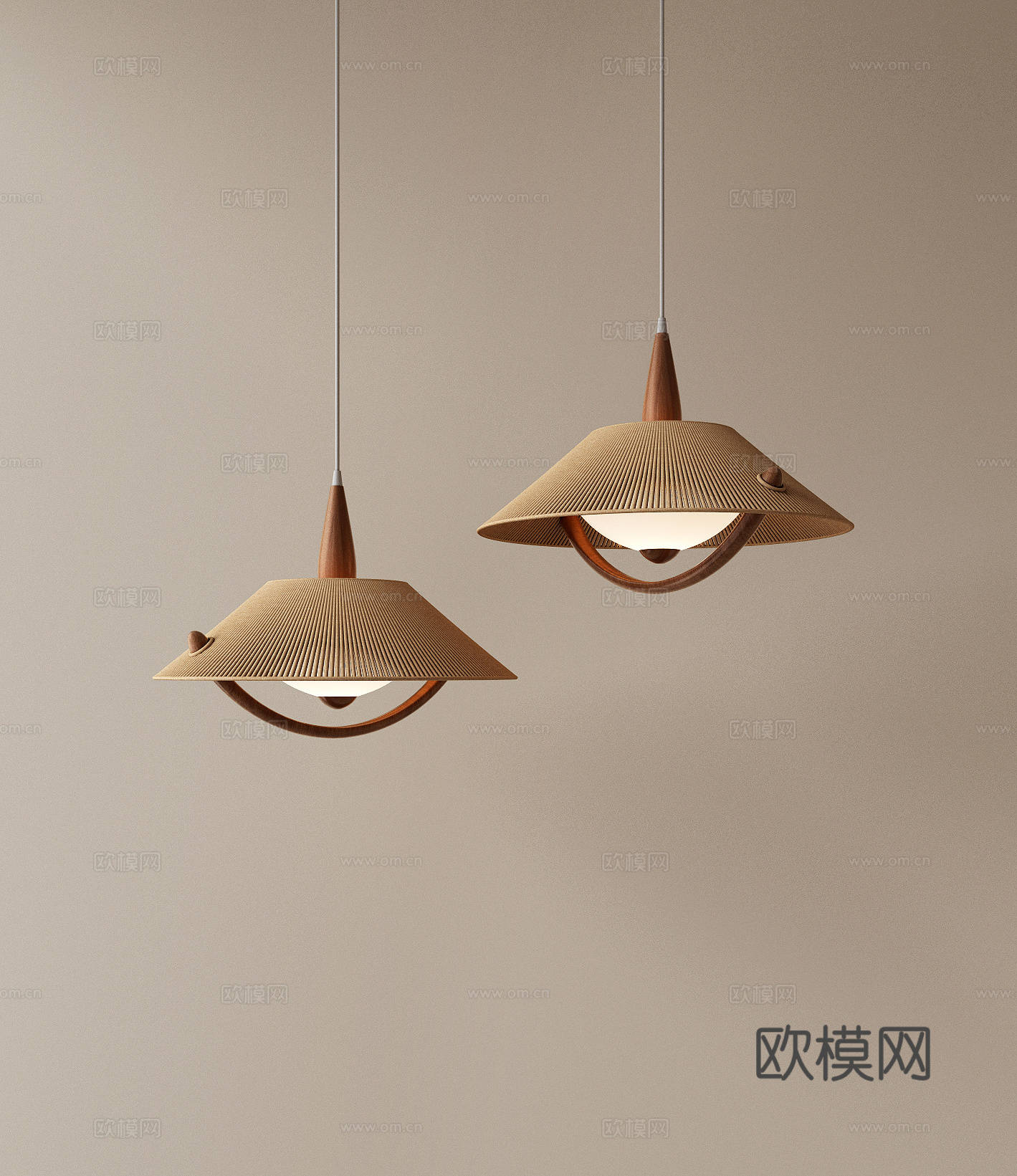 侘寂风餐厅吊灯 异形吊灯 吧台吊灯 镜前吊灯 复古吊灯3d模型