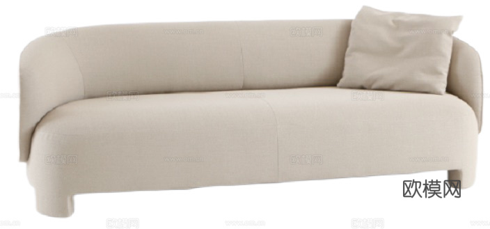 ligne roset 双人沙发3d模型下载（渲染图4）