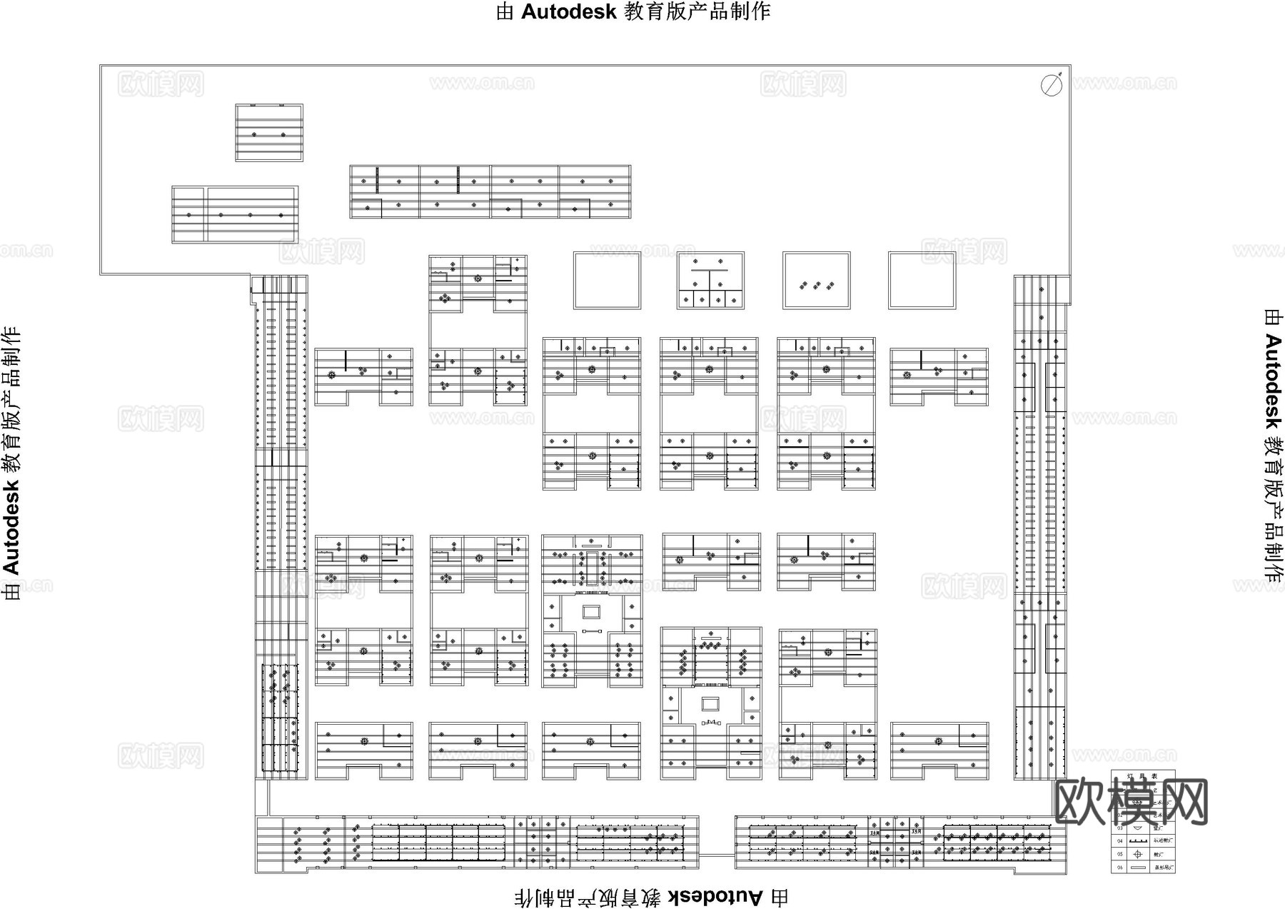 民宿平立面图方案设计图cad施工图