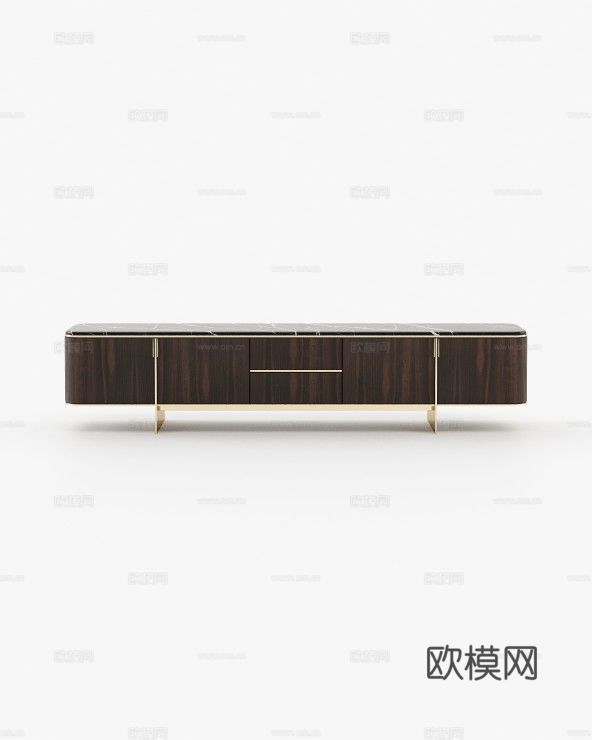 LASKASAS 电视柜 地柜3d模型下载（渲染图2）