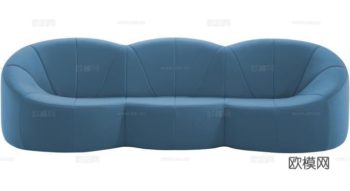 ligne roset 三人沙发3d模型下载（渲染图2）