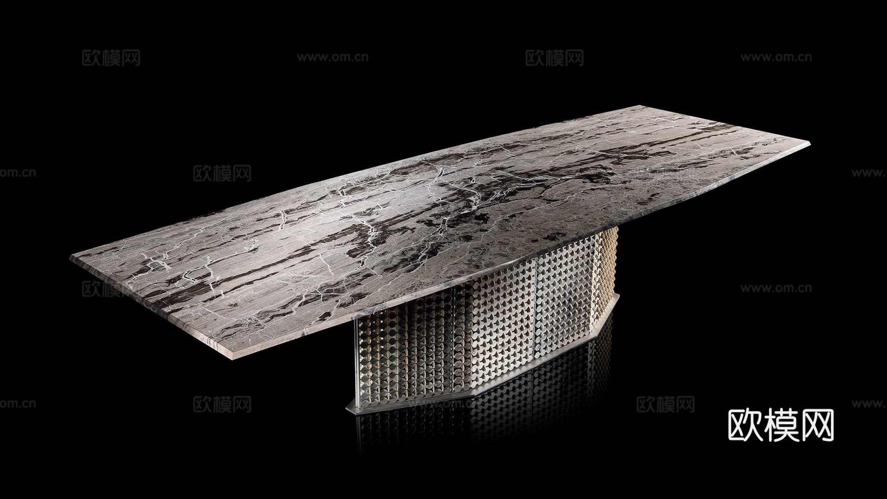 HENGE 长餐桌3d模型下载（渲染图2）