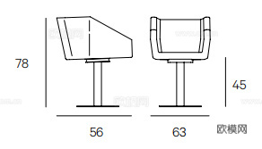 HENGE 休闲椅3d模型下载（渲染图5）