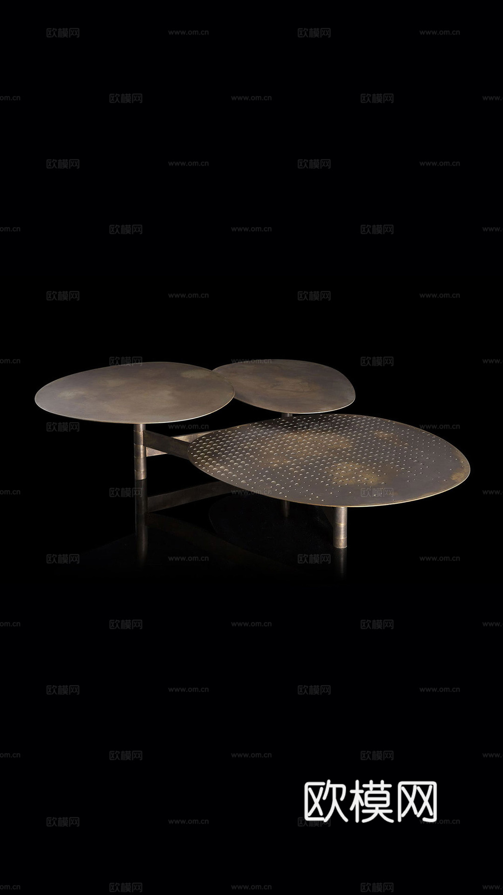 HENGE 轻奢组合茶几3d模型下载（渲染图2）