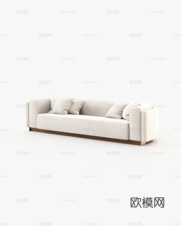 LASKASAS 多人沙发3d模型下载（渲染图2）