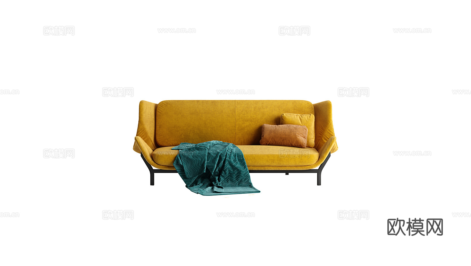 ligne roset 双人沙发3d模型下载（渲染图1）