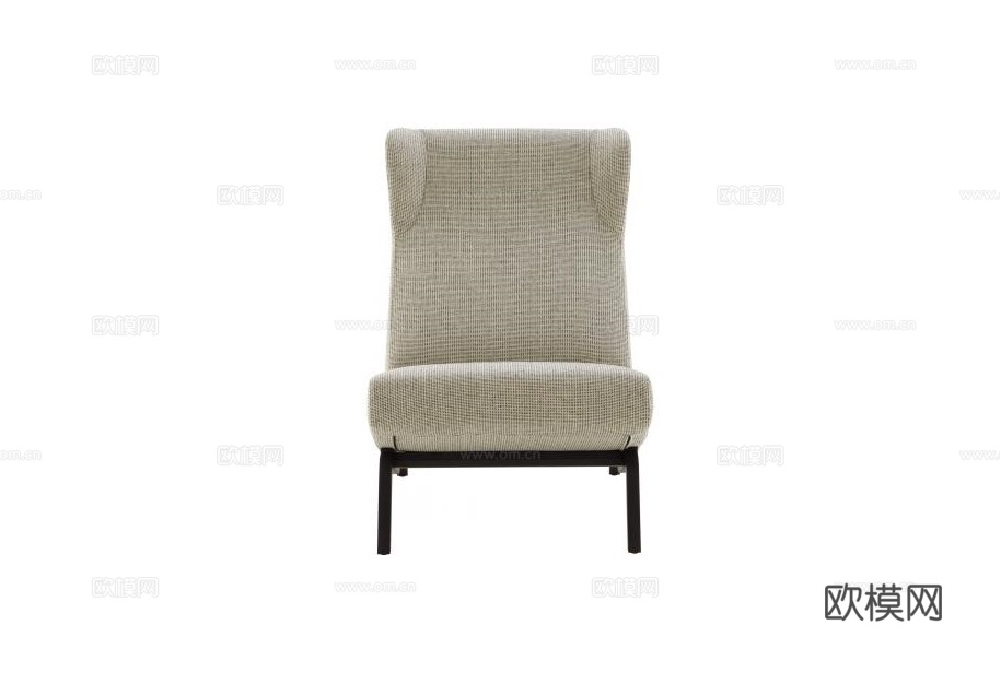 ligne roset 现代休闲椅3d模型下载（渲染图1）