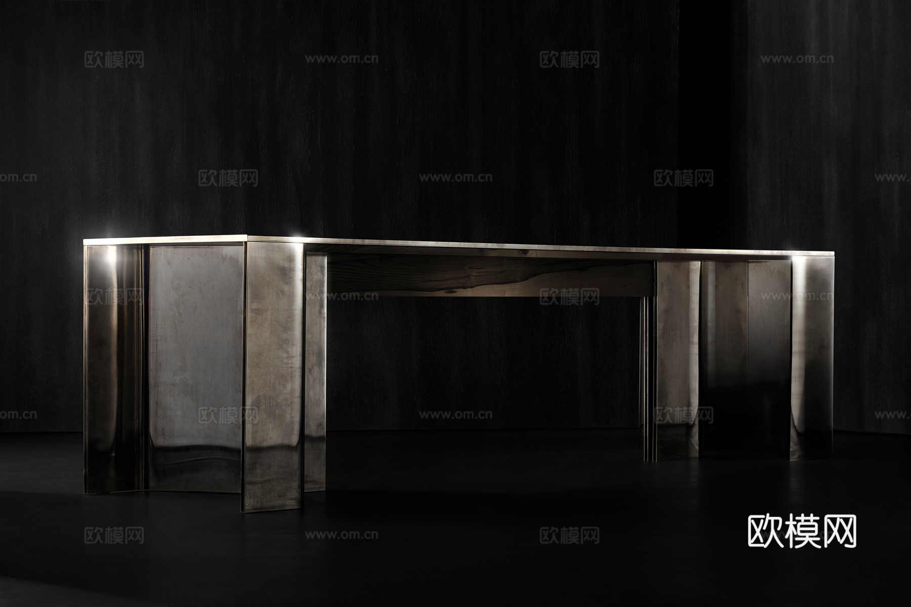 HENGE 长餐桌3d模型下载（渲染图2）