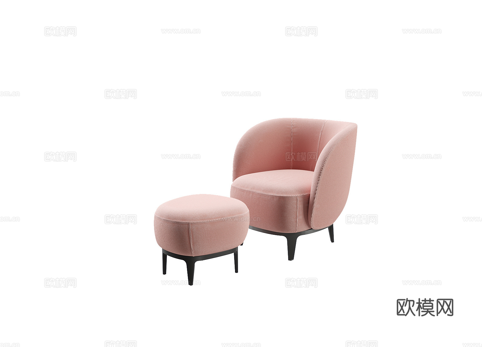 ligne roset 单人沙发3d模型下载（渲染图4）