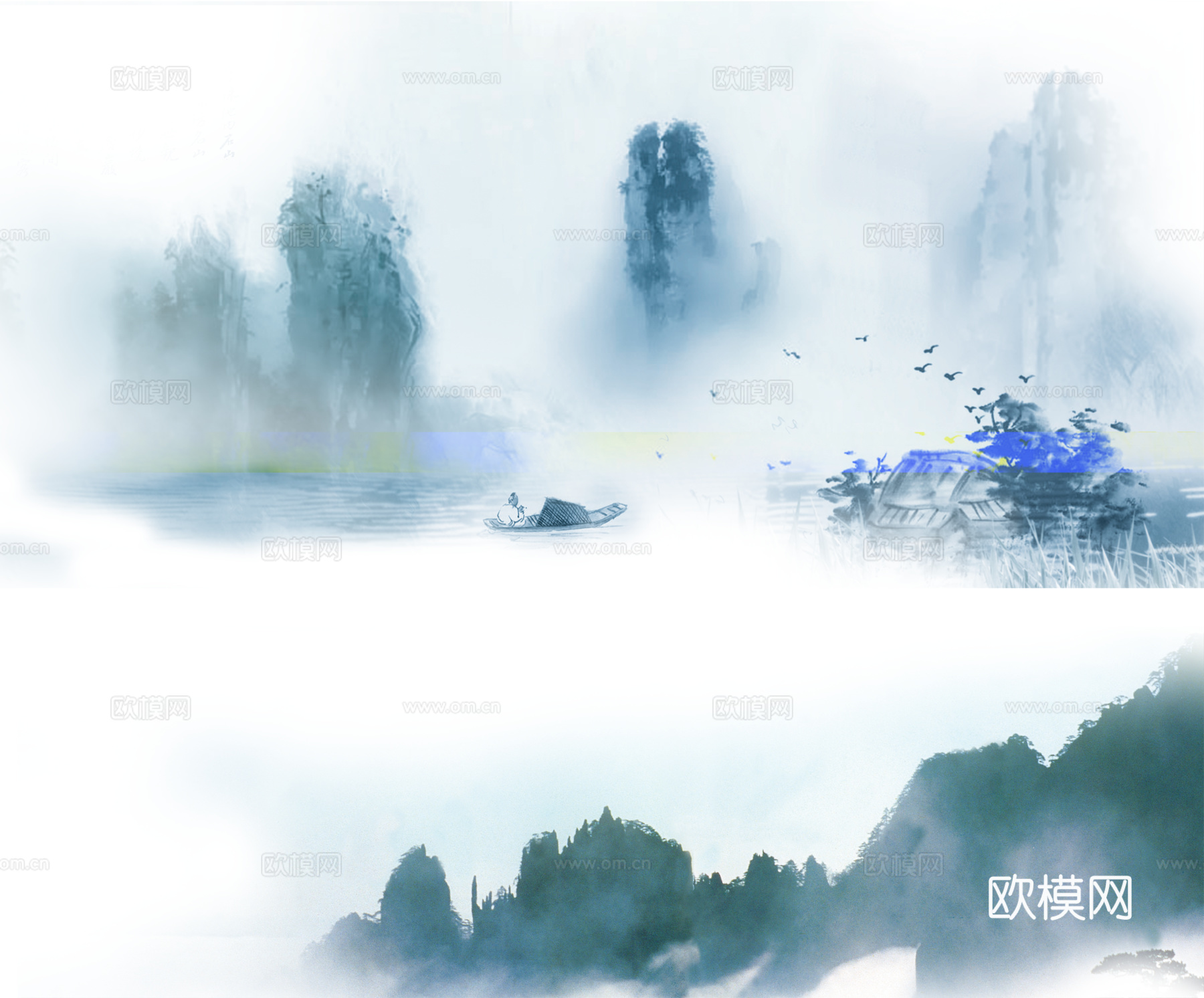 中式山水装饰画