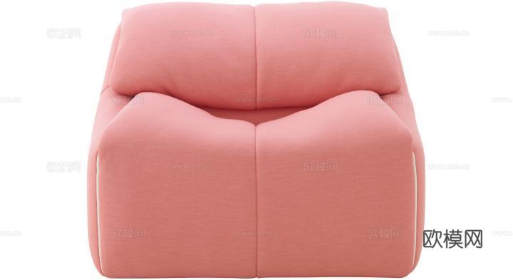 ligne roset 单人沙发3d模型下载（渲染图2）