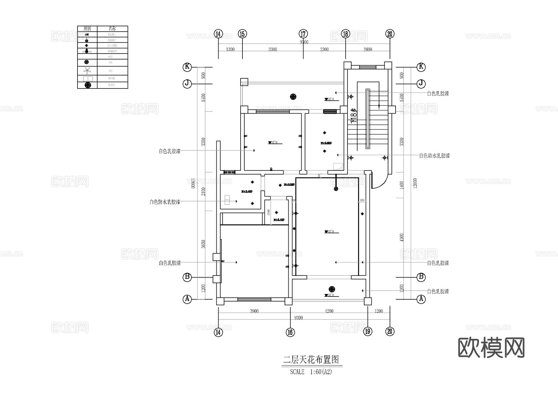 度假民宿施工图cad施工图