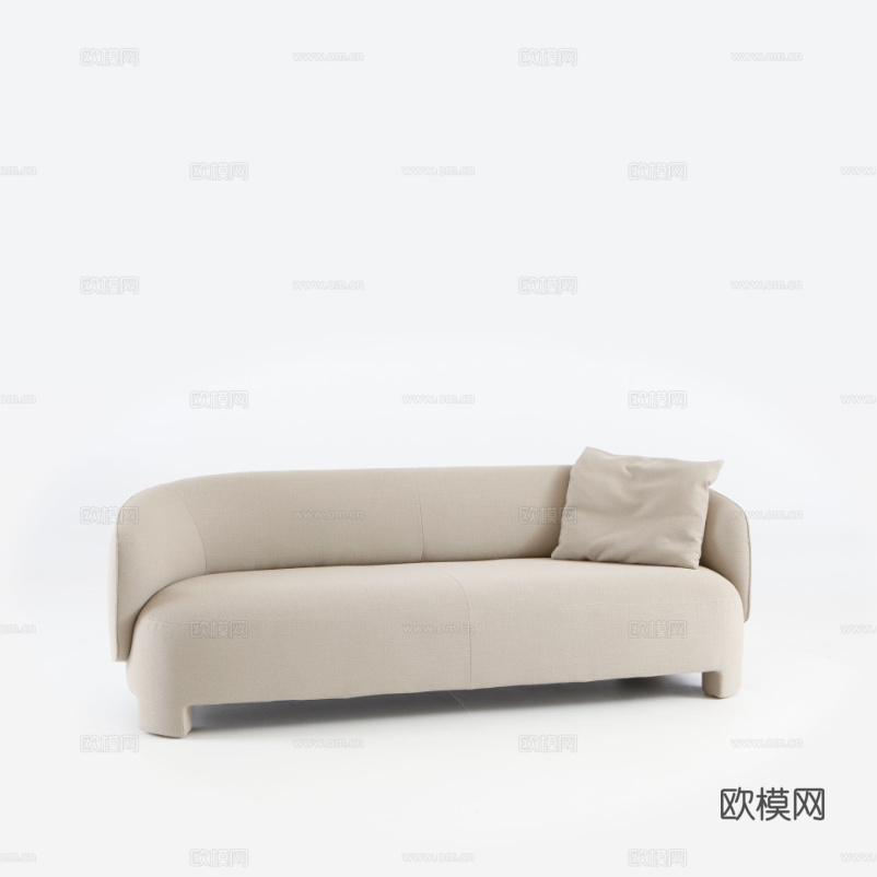 ligne roset 双人沙发3d模型下载（渲染图2）