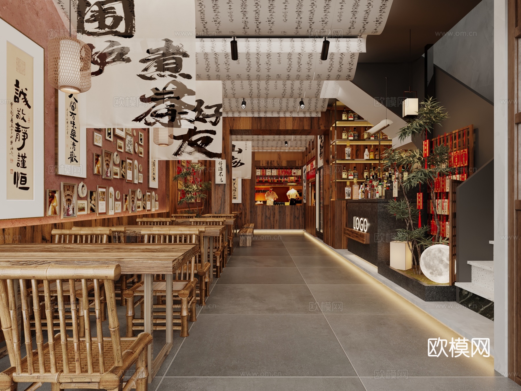 酒馆 小店 店铺3d模型