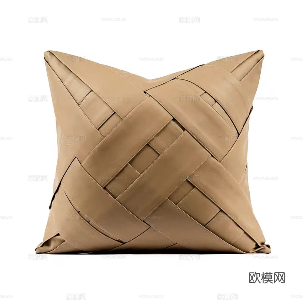 现代抱枕 枕头 皮革抱枕 编织抱枕