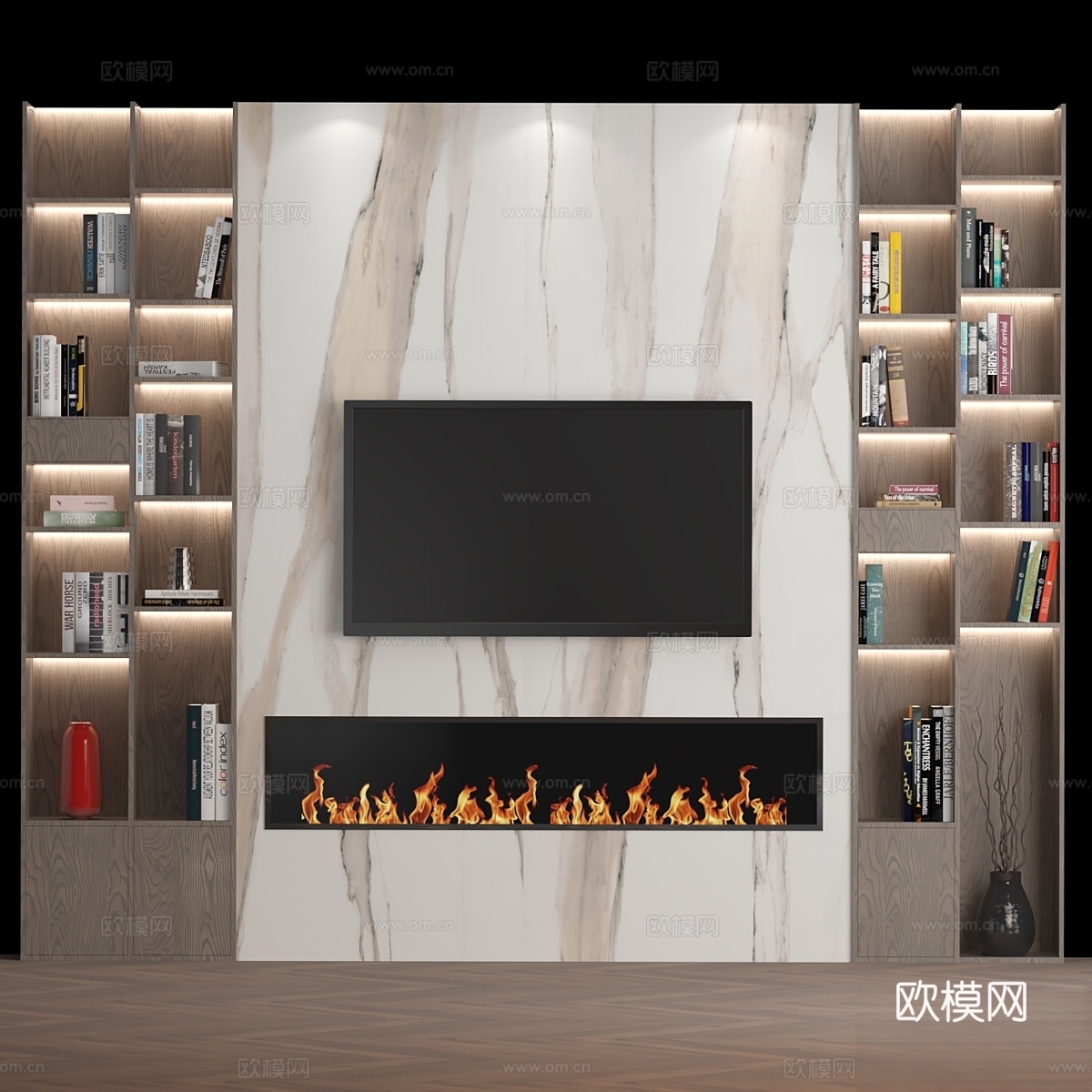 电视墙 023d模型